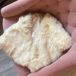 Cream fur shall